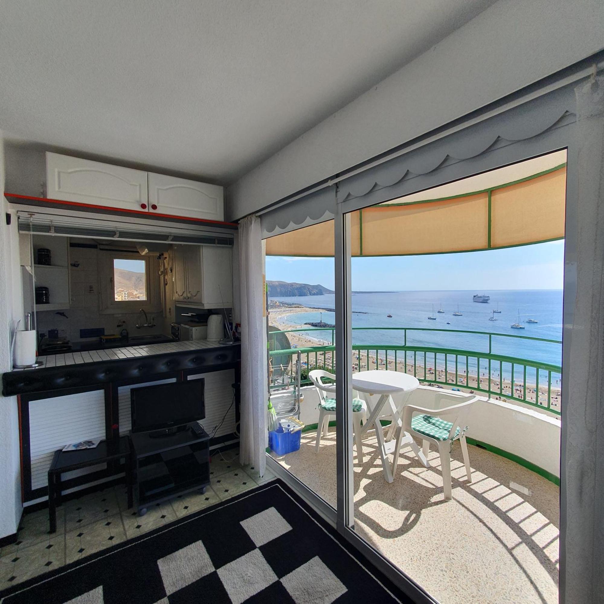 Panoramic Seaview Las Vistas Beach Studio Apartment Arona  Exteriör bild