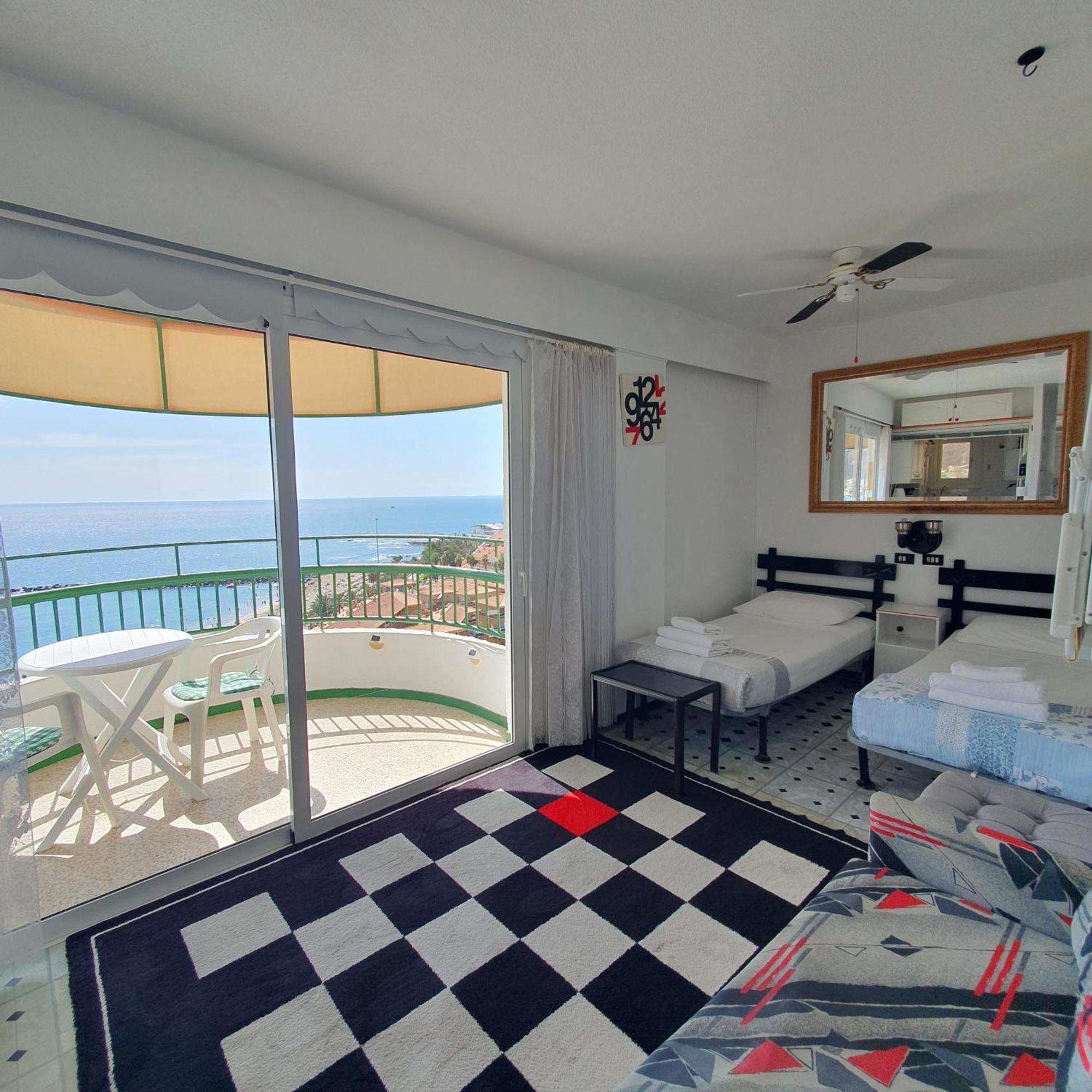 Panoramic Seaview Las Vistas Beach Studio Apartment Arona  Exteriör bild
